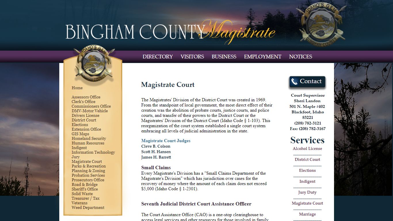 Magistrate Court - Bingham County, Idaho